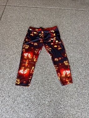 Black & Orange Halloween Pumpkin Leggings